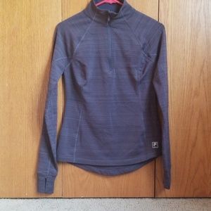 Fila fleece lined 3/4 zip shirt
